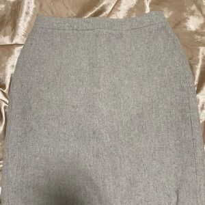 Chic Gray Women's Pencil Skirt